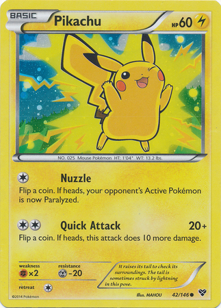Pikachu 42/146 Cosmos Holo Promo - LEGO Movie Theatrical Release Exclusive